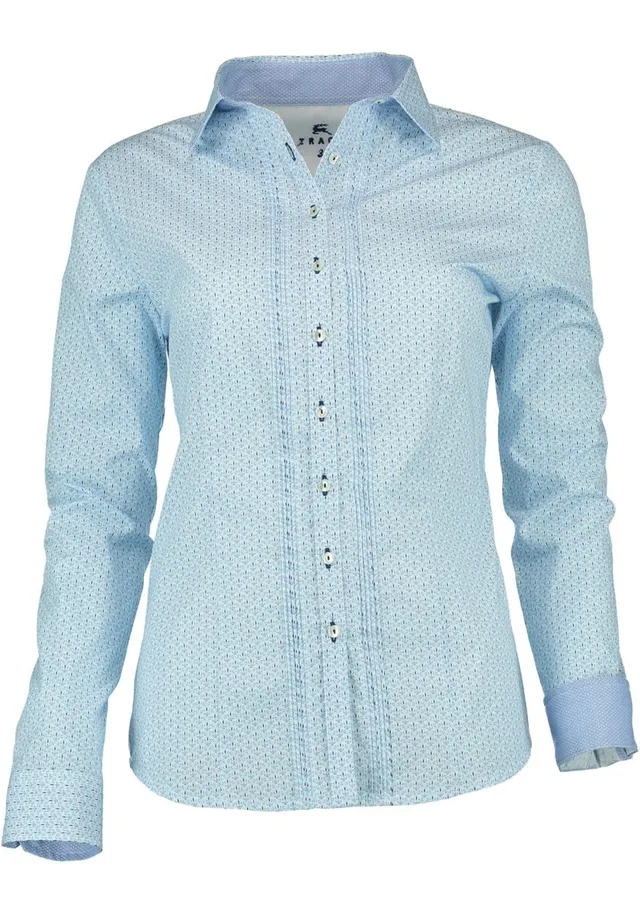 os-trachten-prucra-trachtenbluse-damen-langarm-blau image 1
