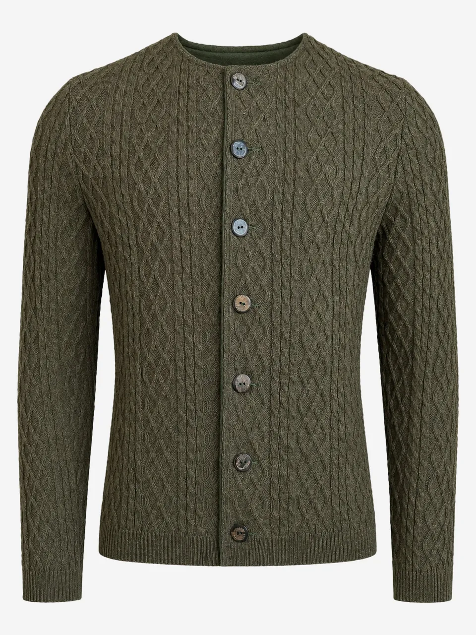 litzlfelder-herren-marius-strickjacke-olivgr-n-merino image 1