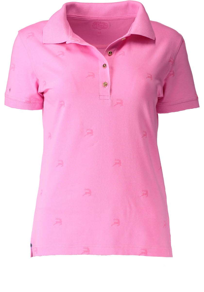 os-trachten-qimira-tailliertes-poloshirt-mit-hirsch-trachtengr-n image 8