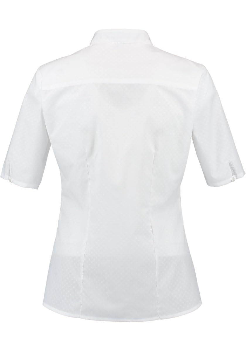 os-trachten-adema-trachtenbluse-damen-halbarm-v-ausschnitt-wei image 3
