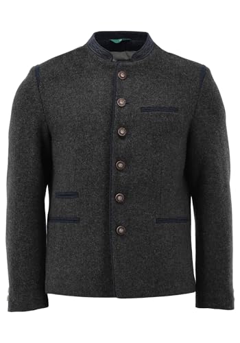 os-trachten-huzam-trachtenjanker-herren-50-anthrazit-slim-fit image 6