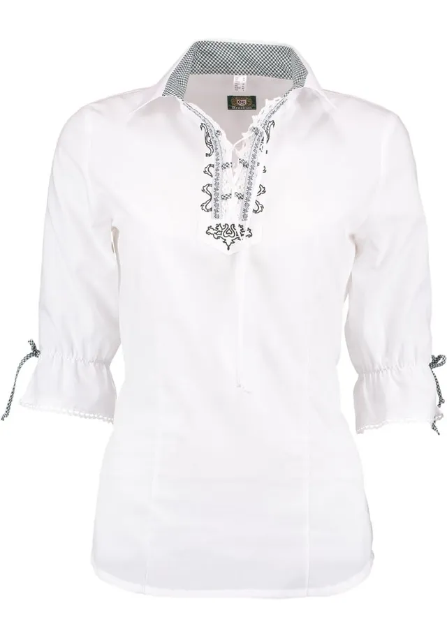 os-trachten-blebsy-trachtenbluse-damen-kurzarm-stickerei image 1