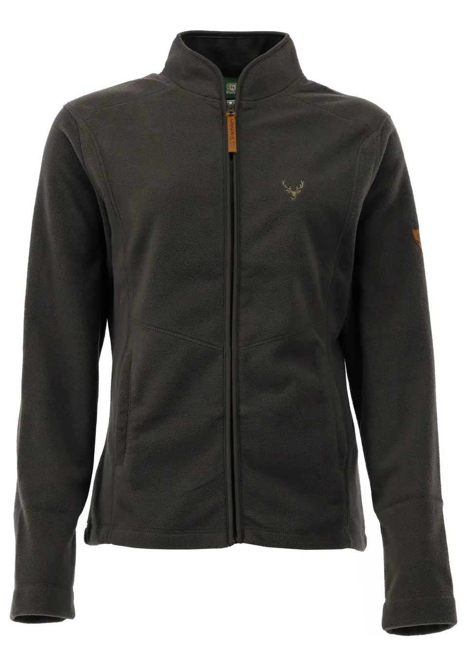 os-trachten-kroios-fleecejacke-anthrazit-38-hirsch-stick image 1