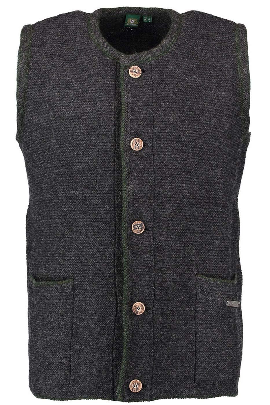 os-trachten-wollweste-herren-trachtenweste-anthrazit-58-3xl image 3