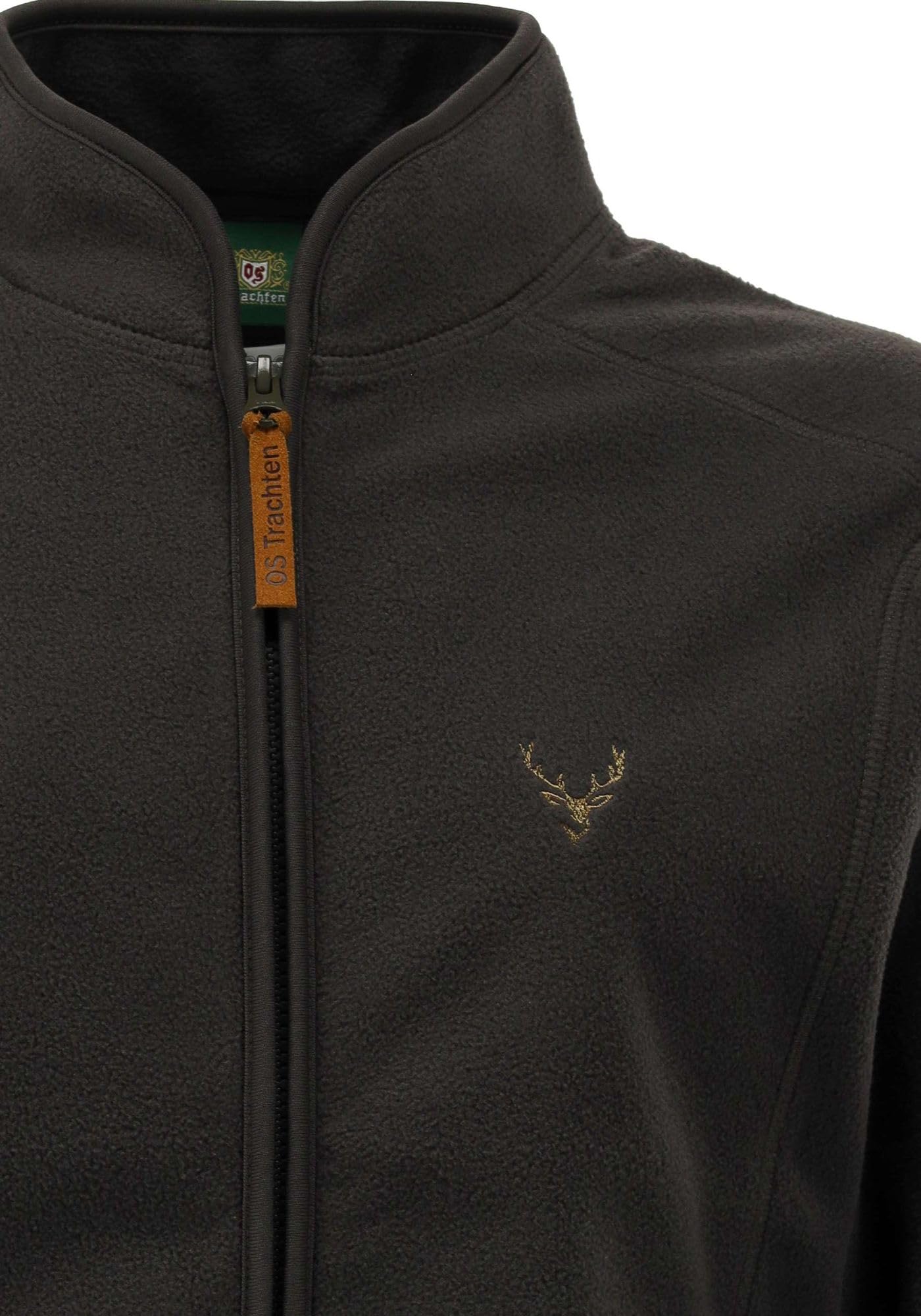 os-trachten-kroios-fleecejacke-anthrazit-38-hirsch-stick image 3