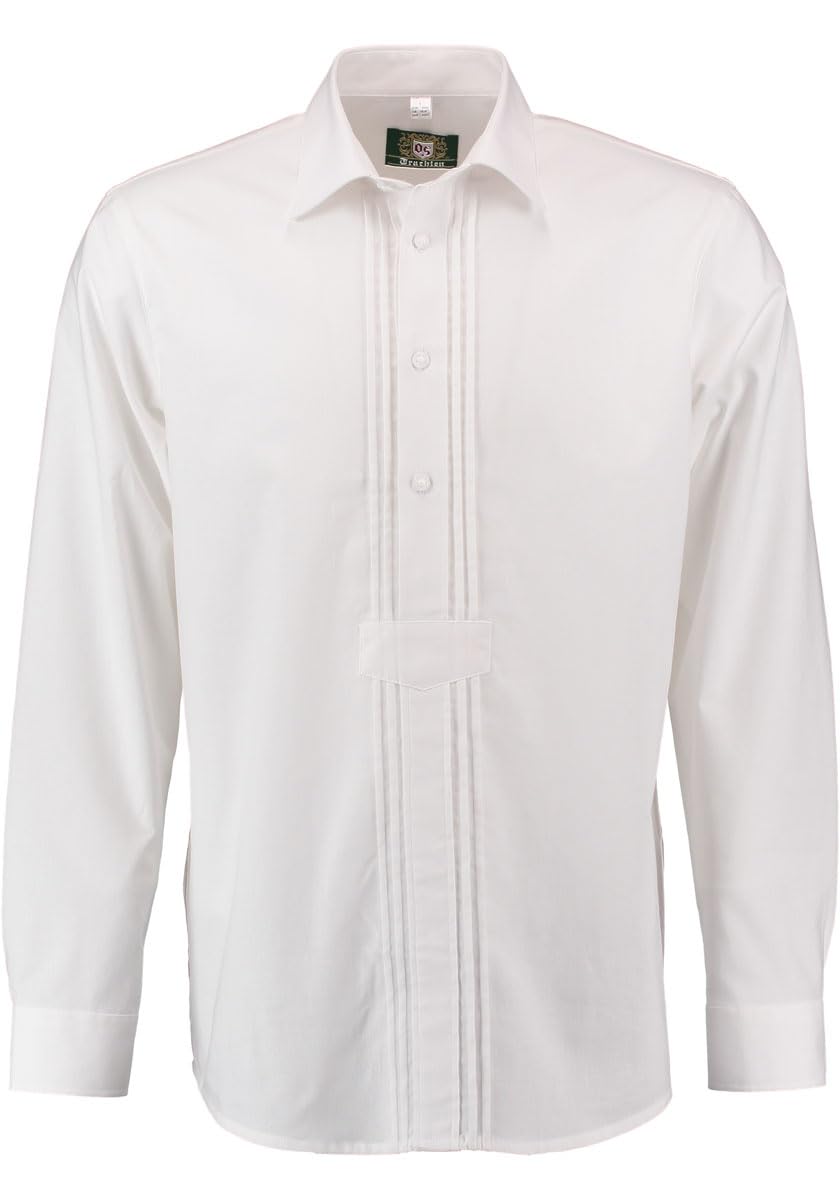 os-trachten-afumu-trachtenhemd-herren-39-40-wei image 1