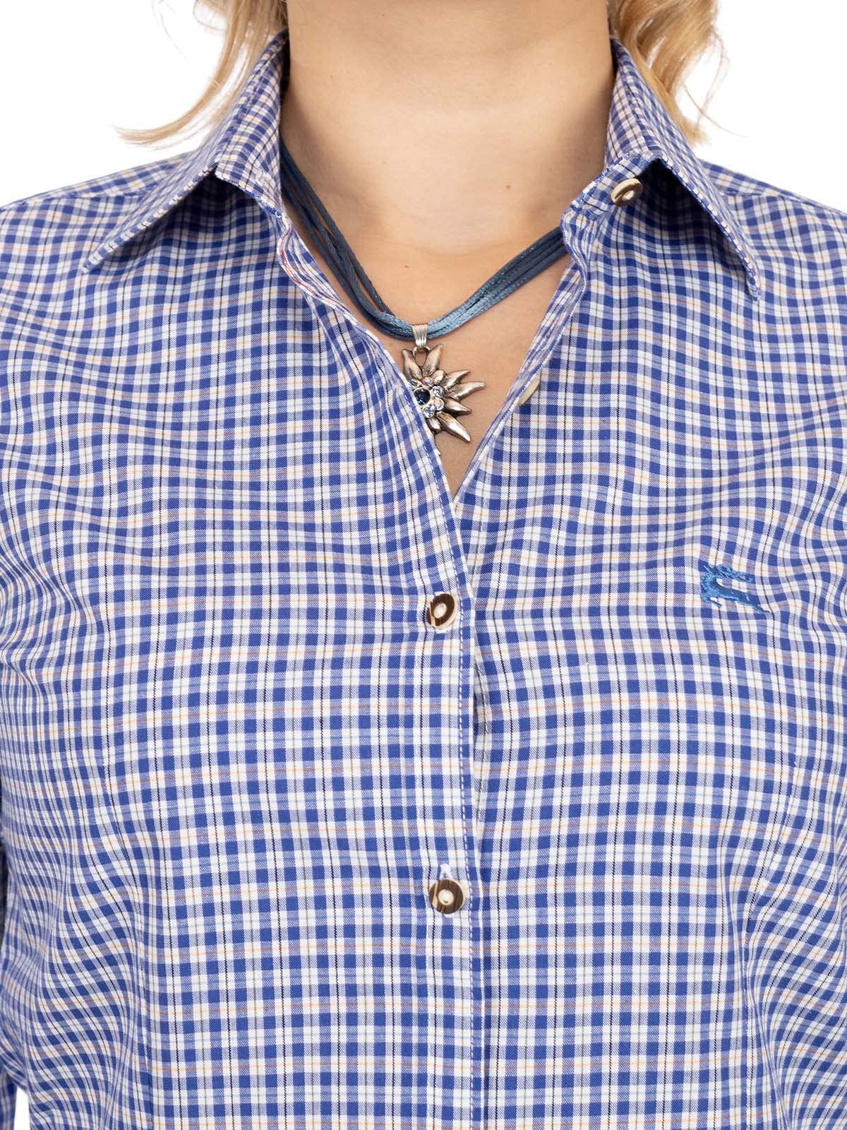 os-trachten-trachtenbluse-450000-3729-kornblau-blau-40-karo image 2
