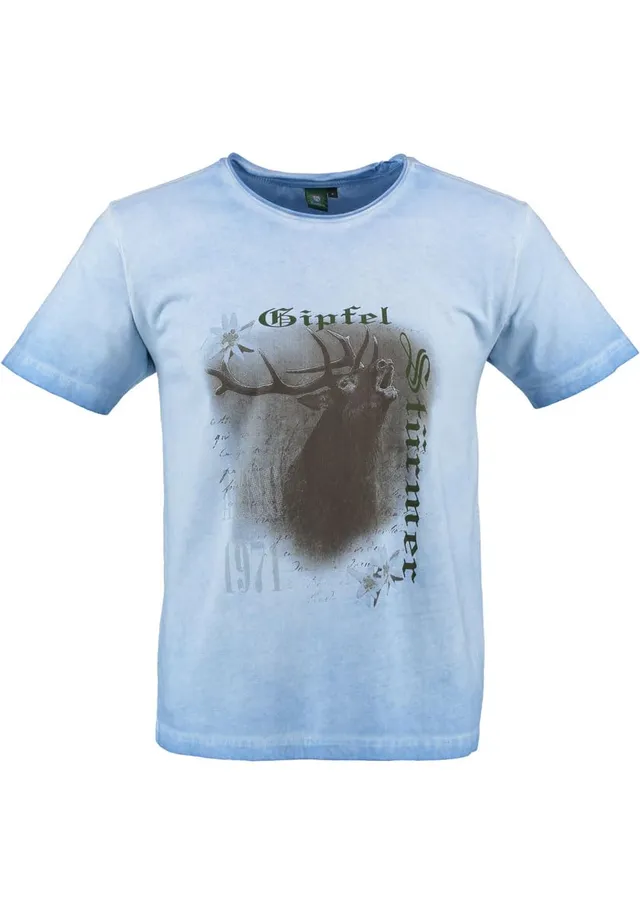 os-trachten-lyusop-t-shirt-kurzarm-xs-kornblau-baumwolle image 1