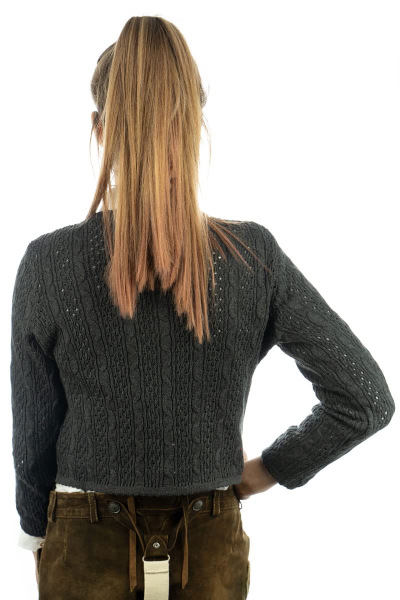 os-trachten-gnoyor-damen-strickjacke-34-anthrazit-baumwolle image 4