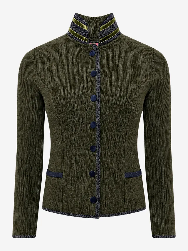 litzlfelder-damen-sofia-strickblazer-olivgr-n-schurwolle image 1