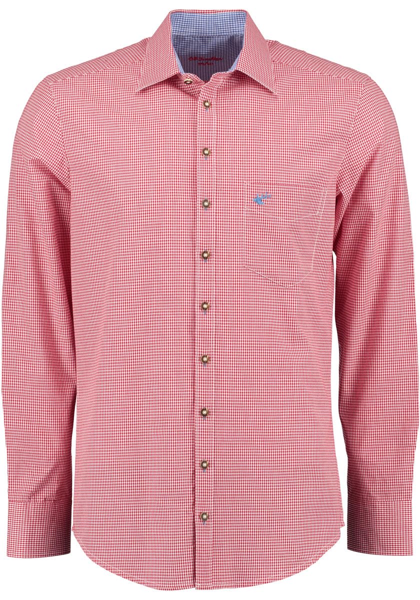 os-trachten-wacodu-trachtenhemd-herren-slim-fit-kleinkaro image 8