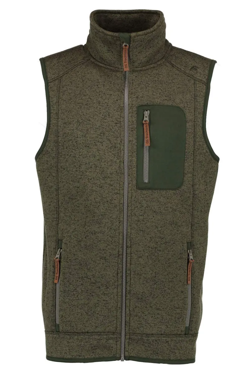 os-trachten-gabor-trachtenweste-oliv-strick-fleece image 1