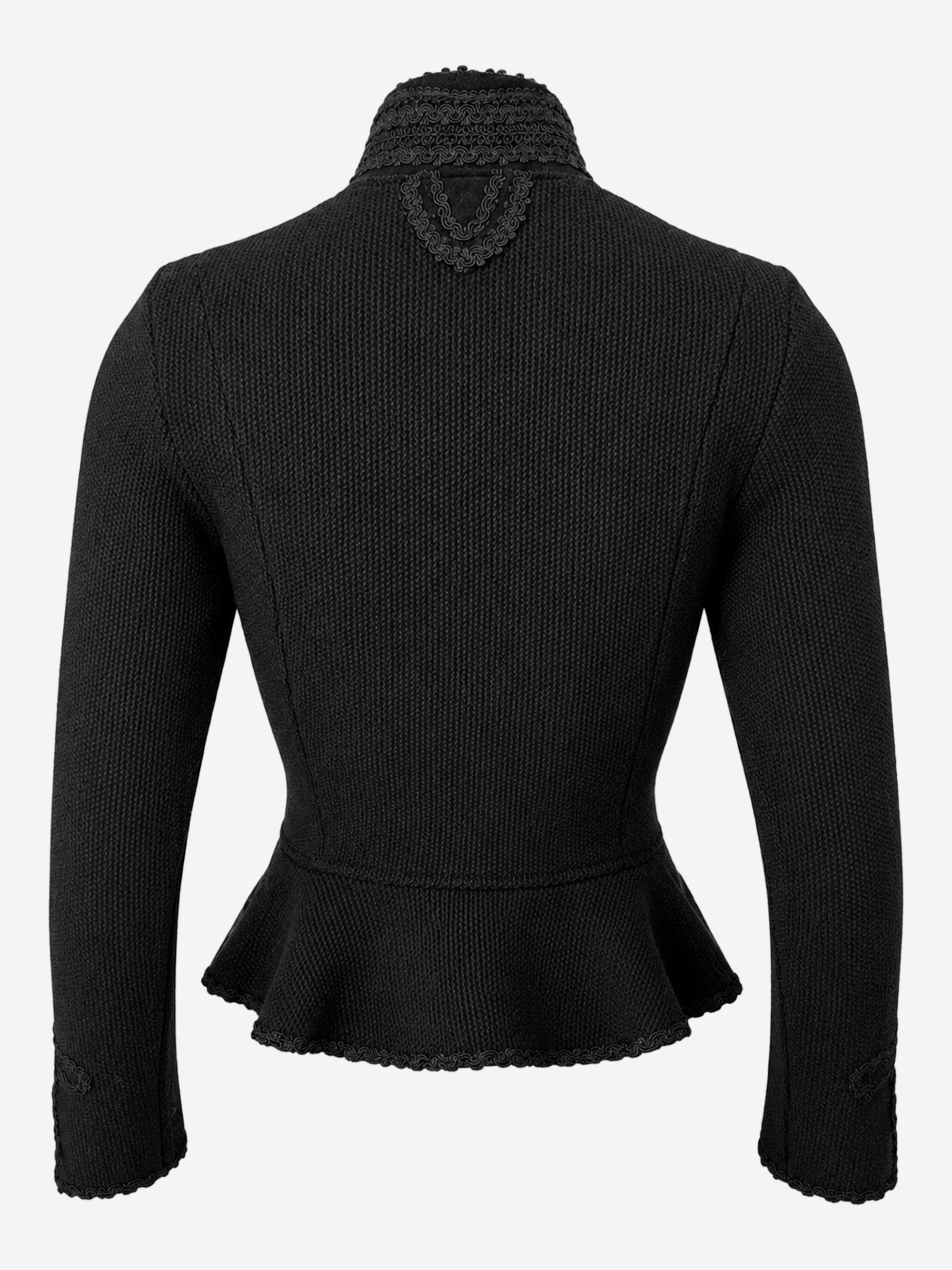 litzlfelder-lea-strickblazer-damen-schwarz-schurwolle image 2