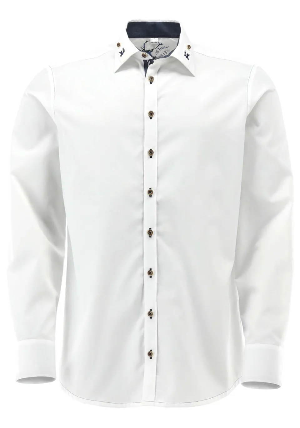 os-trachten-lutoo-trachtenhemd-slim-fit-43-44-hemd image 1