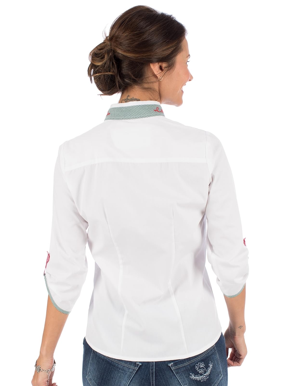 os-trachten-rike-450004-3684-trachtenbluse-wei-gr-n-stickerei image 5