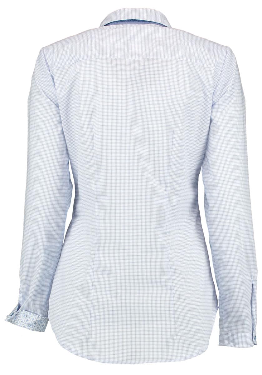 os-trachten-jadde-trachtenbluse-damen-langarm-hellblau-karo image 2