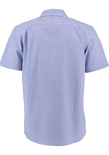 os-trachten-weonys-herren-trachtenhemd-kurzarm-blau-kleinkaro image 8