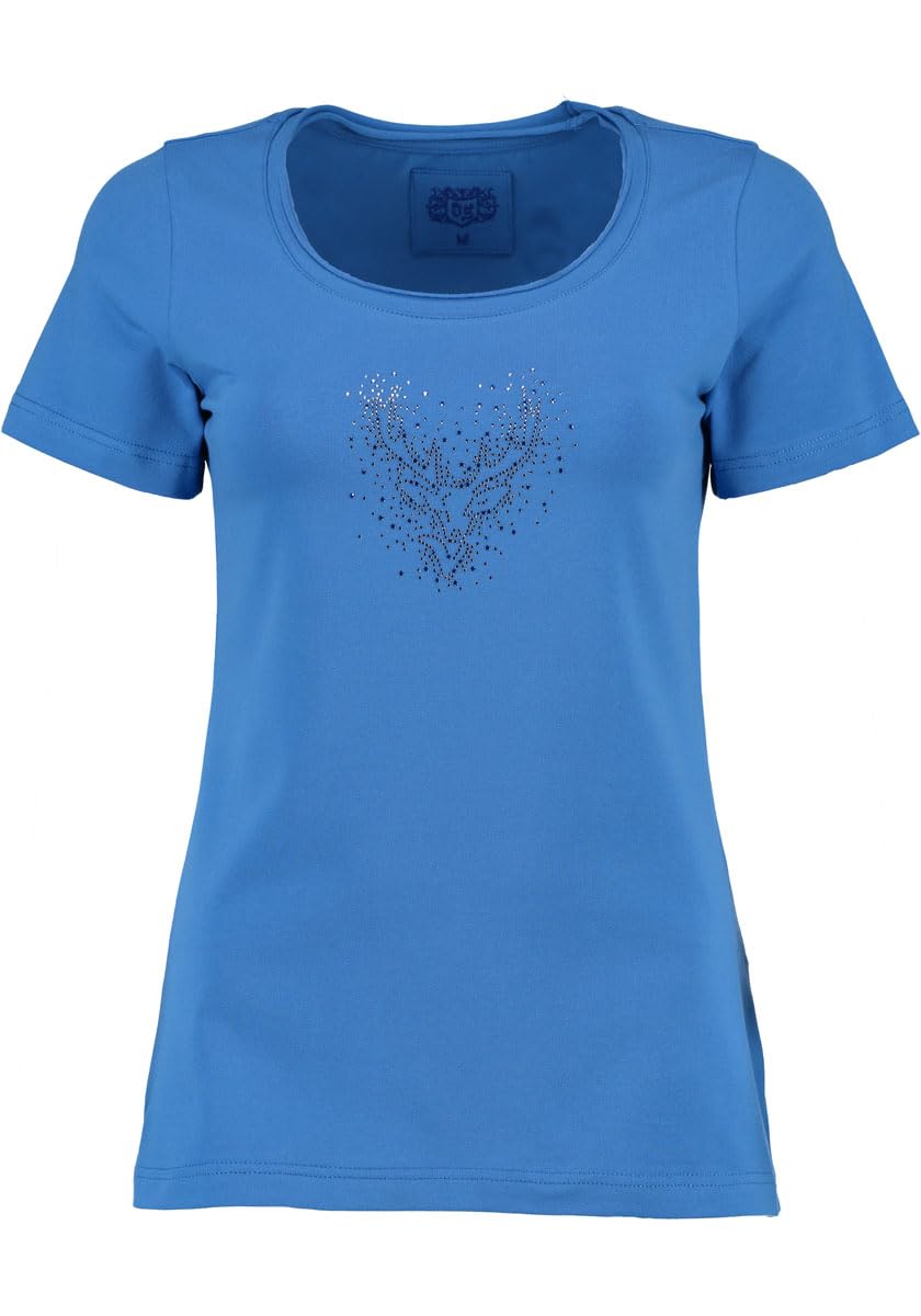 os-trachten-wimporo-t-shirt-damen-kurzarm-pailletten-hirsch image 5