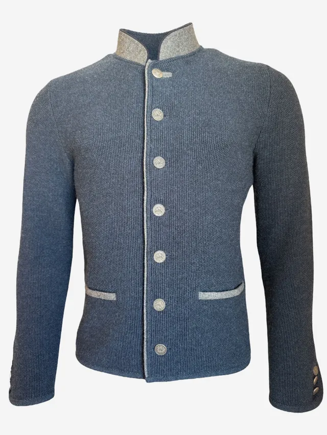 litzlfelder-herren-paul-strickjacke-marineblau-oktoberfest image 1