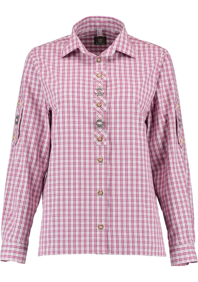os-trachten-pemavi-langarm-trachtenbluse-mit-kentkragen-f-rs-dirndl image 1