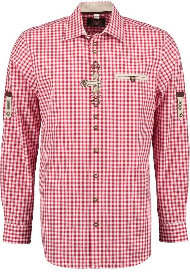 os-trachten-trufu-trachtenhemd-herren-karo-regular-fit image 1