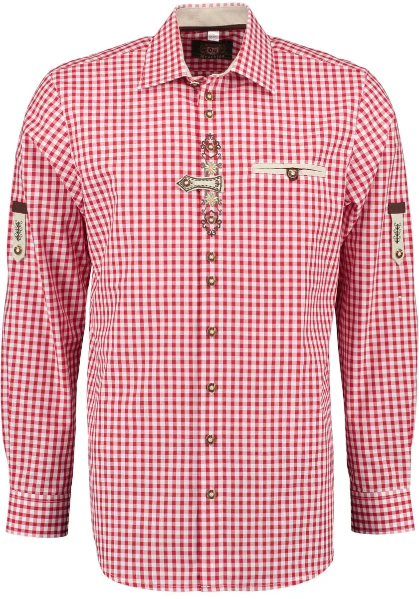 os-trachten-trufu-trachtenhemd-herren-karo-regular-fit image 1