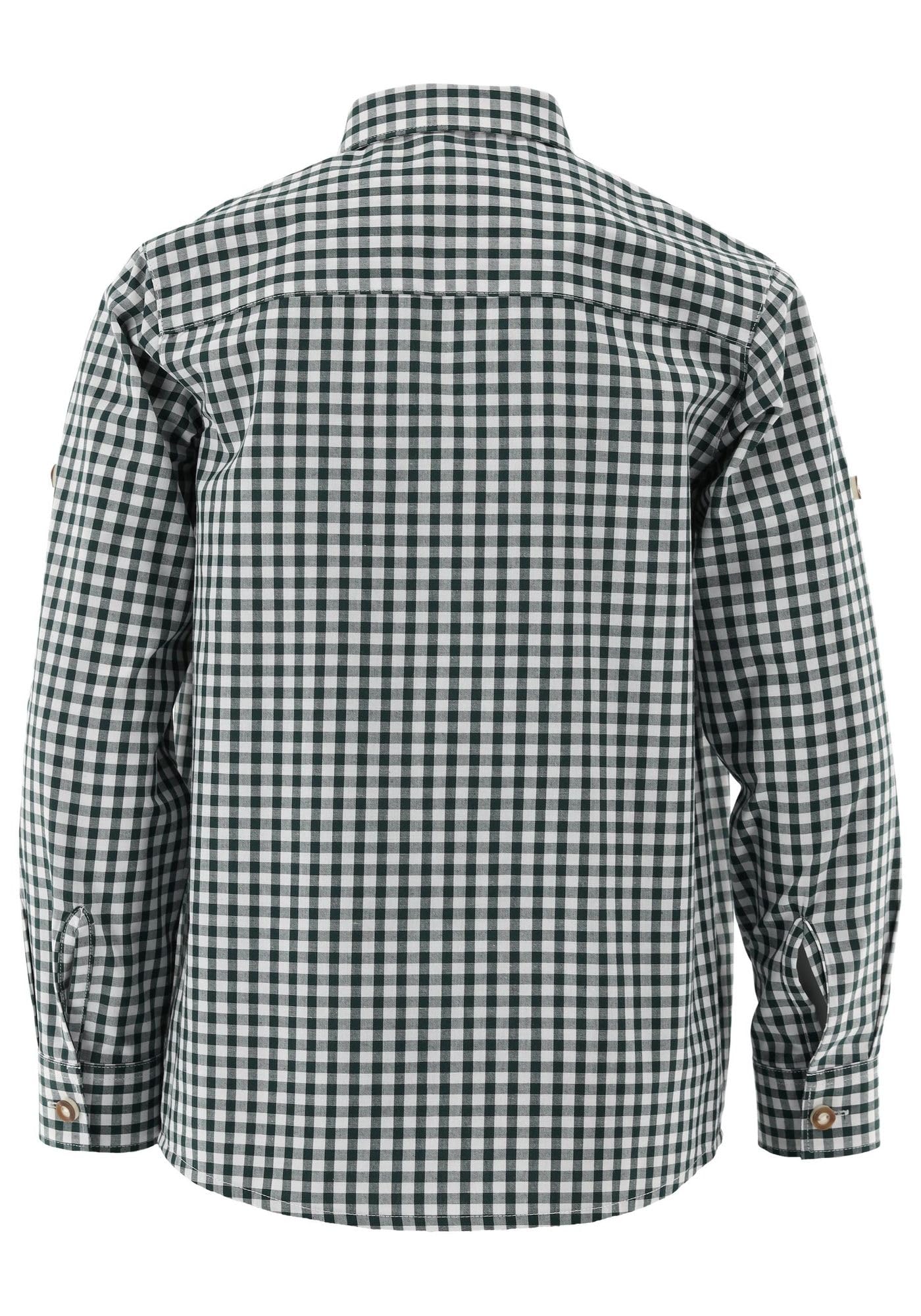 os-trachten-lafoa-trachtenhemd-jungen-langarm-98-104-karo image 2