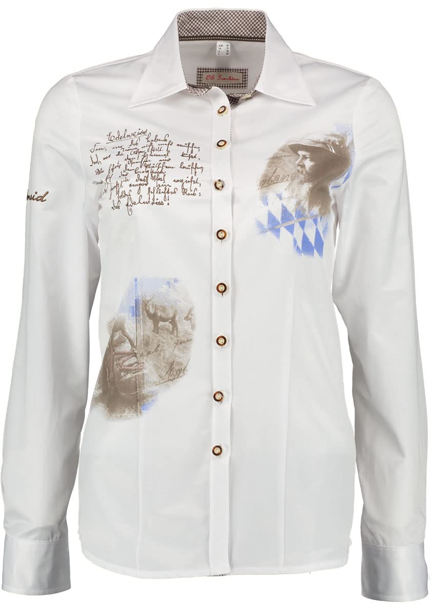 os-trachten-ferol-trachtenbluse-langarm-edelwei-druck-stickerei image 1